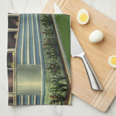 Vintag Classic 50er Retro Restaurant Pelican Diner Geschirrtuch (Viertel Falte)