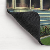 Vintag Classic 50er Retro Restaurant Pelican Diner Mousepad (Ecke)