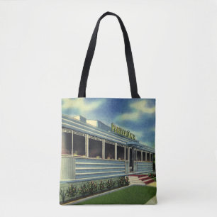 Vintag Classic 50er Retro Restaurant Pelican Diner Tasche