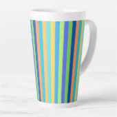 Vintag Classic Blue & Orange Regenbogenstreifen Milchtasse (Rechte Ecke)