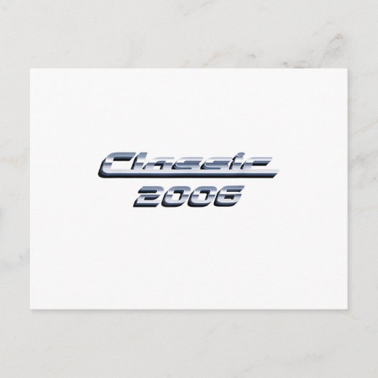Vintag Classic Car 2006 Geburtstagsgeschenk Postkarte (Vorderseite)