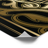 Vintag Classic Gatsby Style Foto Booth Poster (Ecke)