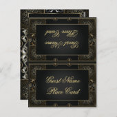 Vintag Classic Gatsby Style Platzkarte Postkarte (Vorne/Hinten)