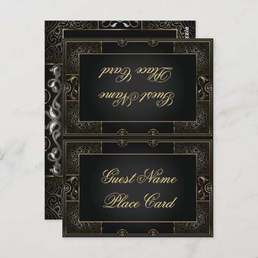 Vintag Classic Gatsby Style Platzkarte Postkarte (Vorne/Hinten)