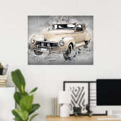 Vintag Classic Hudson Commodore Car Poster (Heimbüro)
