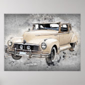 Vintag Classic Hudson Commodore Car Poster (Vorne)