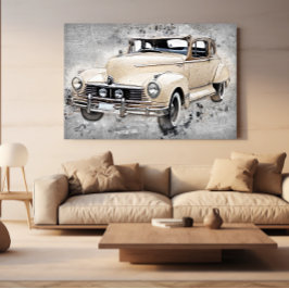 Vintag Classic Hudson Commodore Car Poster
