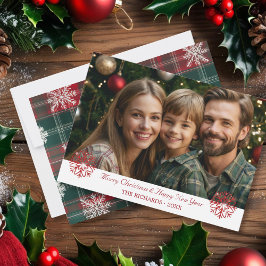 Vintag Classic Red & Green Weihnachten kariert