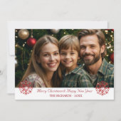 Vintag Classic Red & Green Weihnachten kariert (Vorderseite)