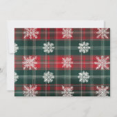 Vintag Classic Red & Green Weihnachten kariert (Rückseite)