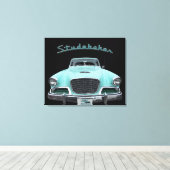 Vintag Classic Studebaker Silver Hawk 1959 Auto Leinwanddruck (Insitu (Holzboden))