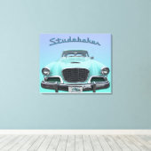 Vintag Classic Studebaker Silver Hawk 1959 Auto Leinwanddruck (Insitu (Holzboden))