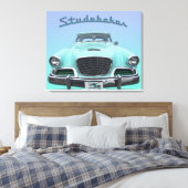 Vintag Classic Studebaker Silver Hawk 1959 Auto Leinwanddruck (Insitu (Schlafzimmer))