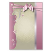 Vintag Classy Pink Tourmaline - Tischnummern (Rückseite)