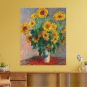 Vintag Claude Monet Bouquet Leinwanddruck (Insitu (Wohnzimmer))