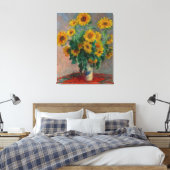 Vintag Claude Monet Bouquet Leinwanddruck (Insitu (Schlafzimmer))