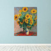 Vintag Claude Monet Bouquet Leinwanddruck (Insitu (Holzboden))