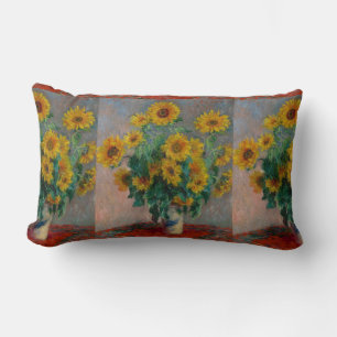 Vintag Claude Monet Bouquet Lendenkissen
