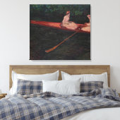 Vintag Claude Monet Canoe zum Epte Leinwanddruck (Insitu (Schlafzimmer))