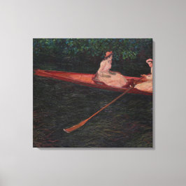 Vintag Claude Monet Canoe zum Epte Leinwanddruck