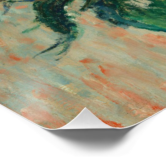 Vintag Claude Monet Jerusalem Artichokes Poster (Ecke)