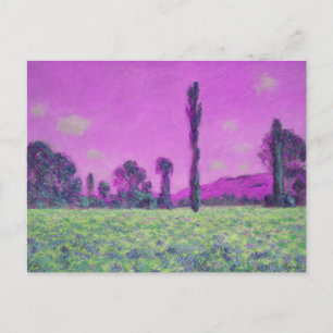 Vintag Claude Monet Poppy Feld Postkarte