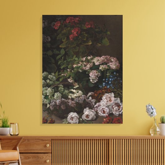 Vintag Claude Monet Spring Flowers Leinwanddruck (Insitu (Wohnzimmer))