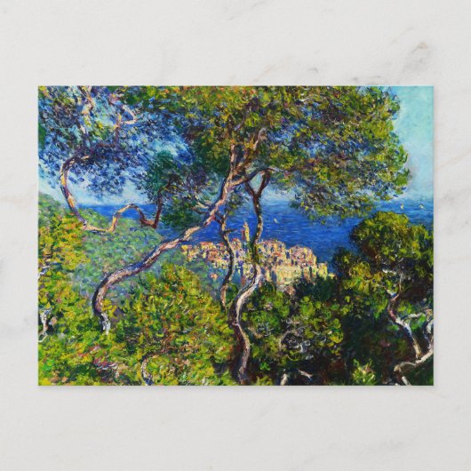 Vintag Claude Monets Bordighera Postkarte (Vorderseite)