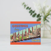 Vintag Cleveland Ohio Postkarte (Stehend Vorderseite)