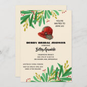 Vintag Cloche Derby Brautparty Einladung (Vorne/Hinten)