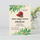 Vintag Cloche Derby Bridal Dusche Einladungen (Stehend Vorderseite)