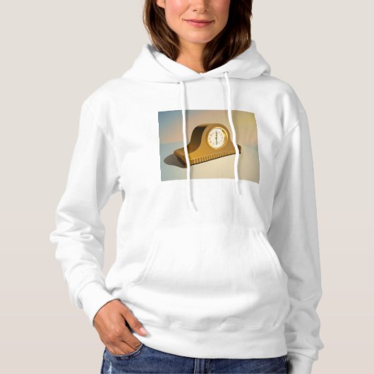 Vintag Clock Womens Hoodie (Vorderseite)