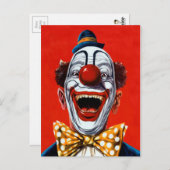 Vintag Clown Postkarte (Vorne/Hinten)