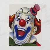 Vintag Clown Postkarte (Vorderseite)