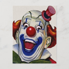 Vintag Clown Postkarte