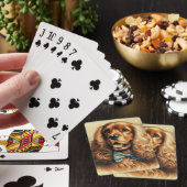 Vintag Cocker Spanel Ölgemälde Spielkarten (In Situ)