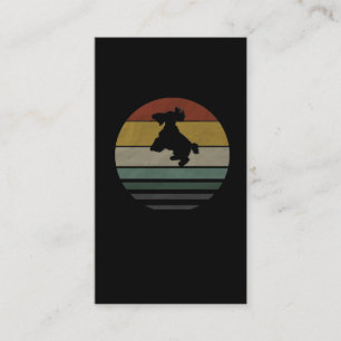 Vintag Cocker spaniel Dog Retro Welpe Visitenkarte