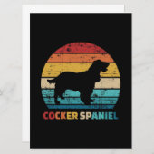 Vintag Cocker Spaniel | Geschenk Cocker Spaniel Lo (Vorne/Hinten)