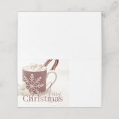 Vintag Cocoa Frohe Weihnachten Platzkarte (Außenseite Aufgefaltet)