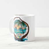 Vintag Coconut Cabana Kaffeetasse (Vorderseite Links)