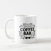 "Vintag Coffee Bar Sign Design" Kaffeetasse (Links)