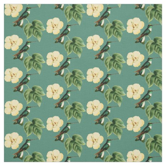 Vintag Collared Inca Hummingbird Stoff (Muster)