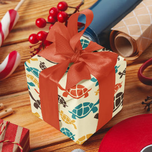 Vintag Color Tortoise Cartoon Geschenkpapier