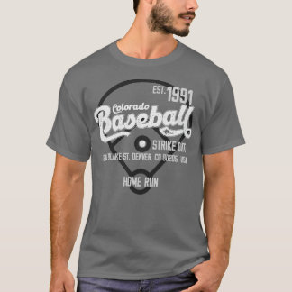 Vintag Colorado Baseball Est 1991 Baseball Fan T-Shirt