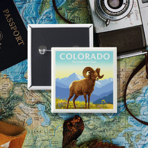 Vintag Colorado Button