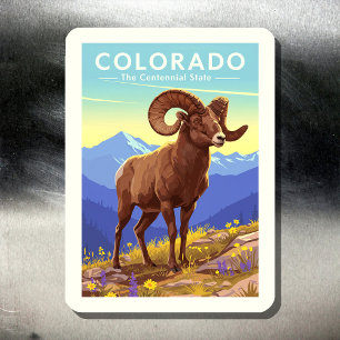 Vintag Colorado Magnet