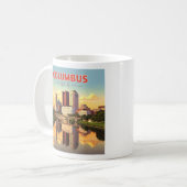 Vintag Columbus Ohio Kaffeetasse (Vorderseite Links)