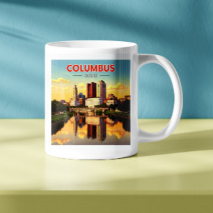 Vintag Columbus Ohio Kaffeetasse