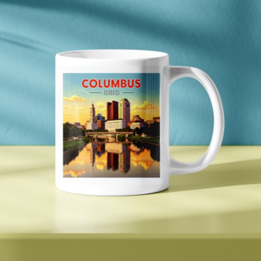 Vintag Columbus Ohio Kaffeetasse