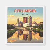 Vintag Columbus Ohio Magnet (Vorne)